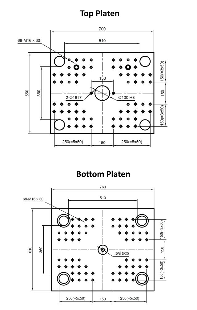 V800-Platen